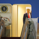 President Donald Trump prepares to exit from Air Force One at the Palm Beach International Airport on December 23, 2020 in West Palm Beach, Florida.